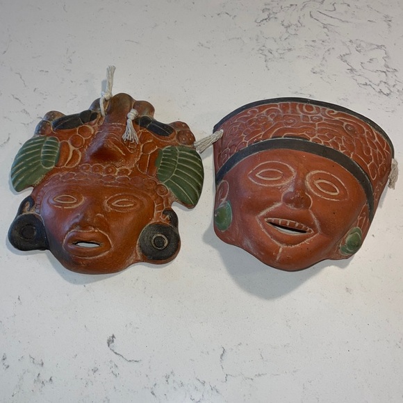- Clay mask ceramic Aztec - Picture 1 of 12
